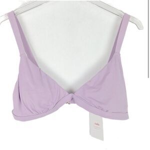 Andie Swim Light Purple The Caicos Bikini Top NWT